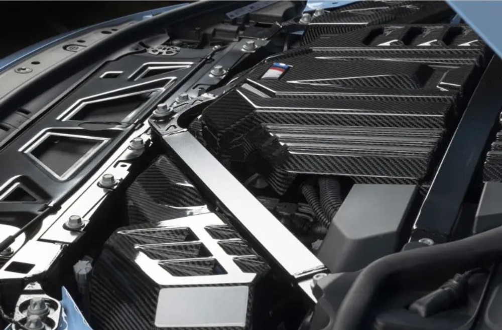 Карбоновый кожух двигателя Dinan BMW M2/M3/M4 G8x Gloss Carbon Fiber Engine Cover