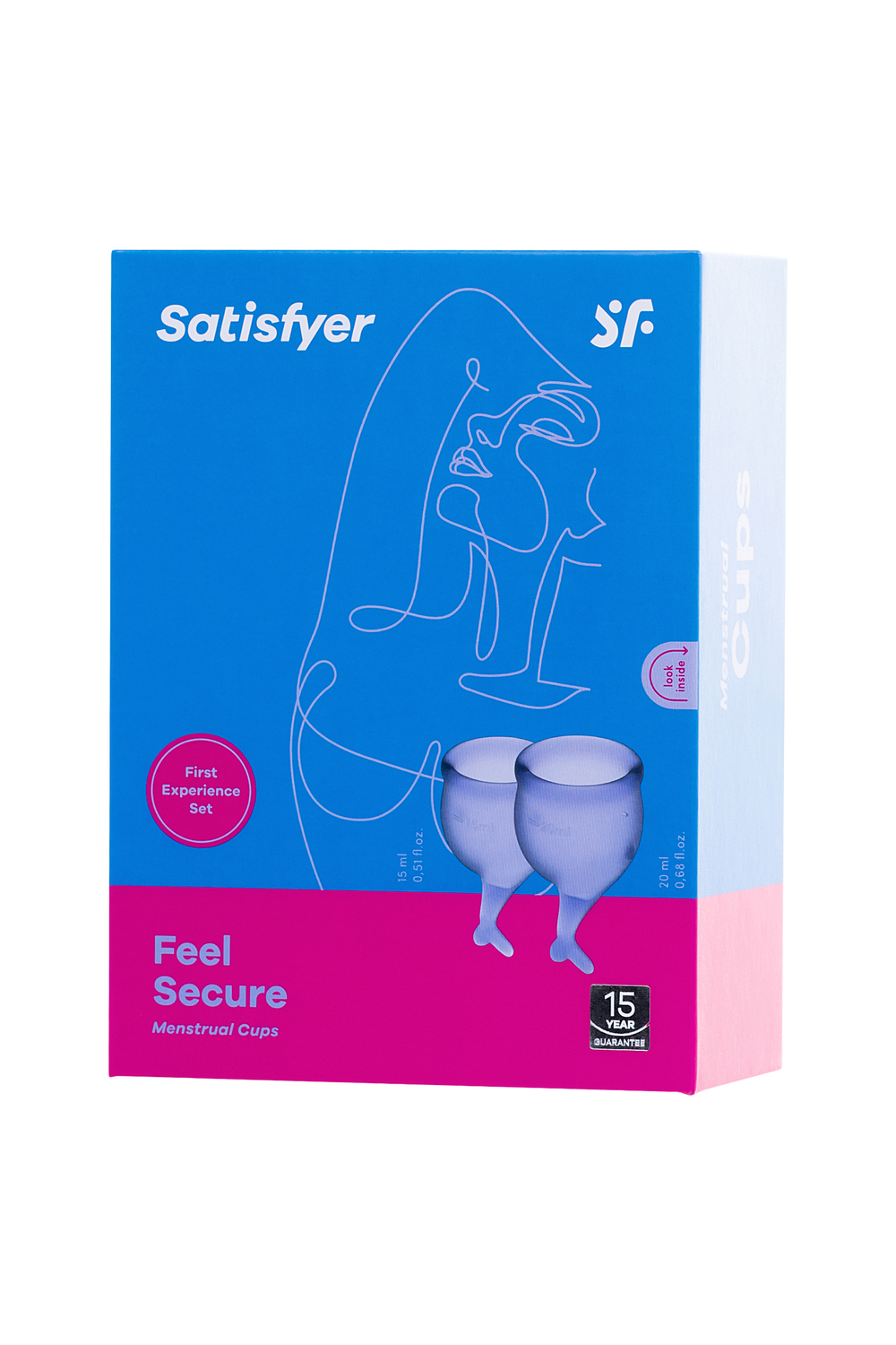 Набор менструальных чаш Satisfyer Feel Secure, фиолетовый