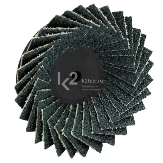 Лепестковый торцевой круг Karnasch Ø75 мм, Р120, ZIRCONIUM FLEX-ELAST MINI, артикул 12.1080.075.120