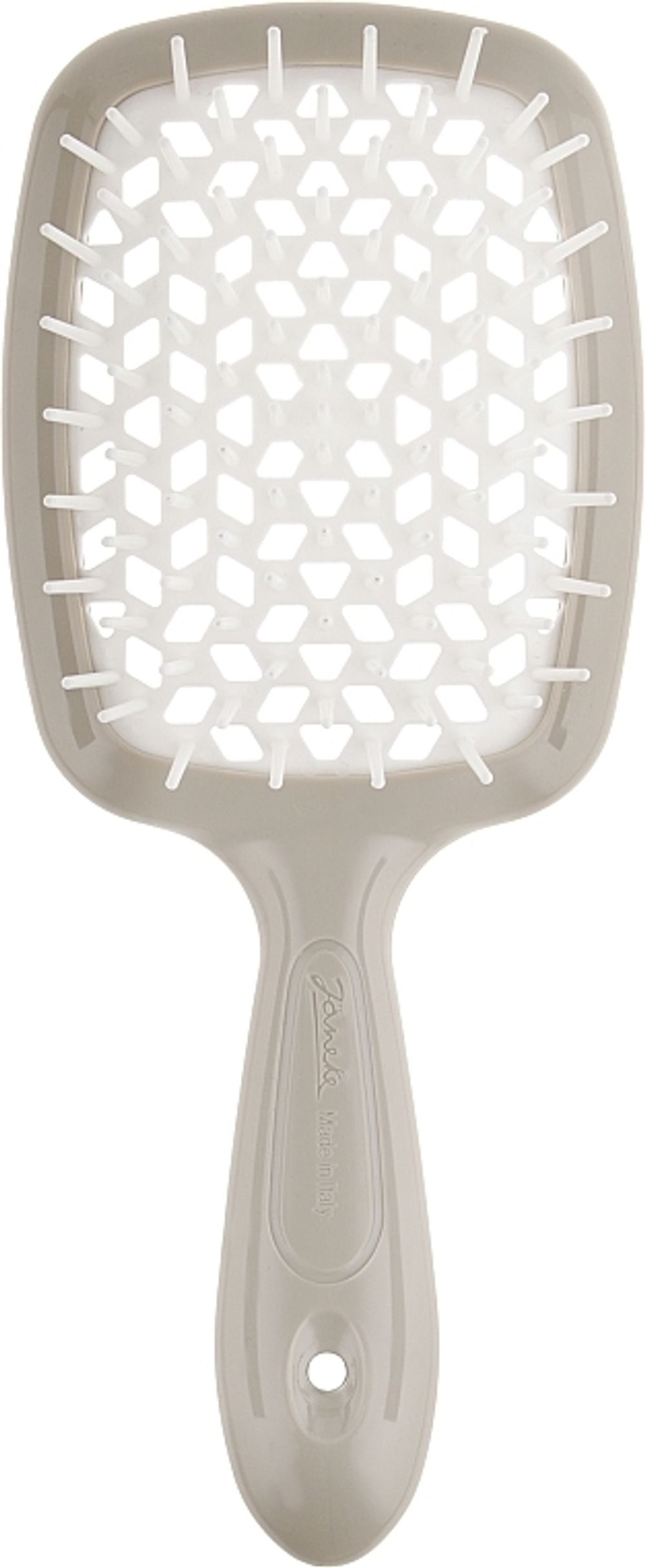 Расческа для волос JANEKE SuperBrush The Original Small мини Серый с белым