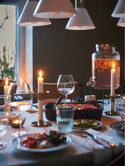 IKEA VARDAGEN  (ИКЕА ВАРДАГЕН)  -  Подставка для банки с краном - тёмно-серая