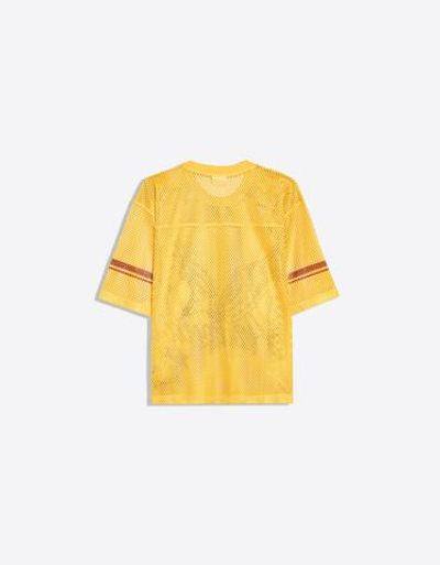 Мужская сетчатая футболка boxy fit с принтом - BERSHKA