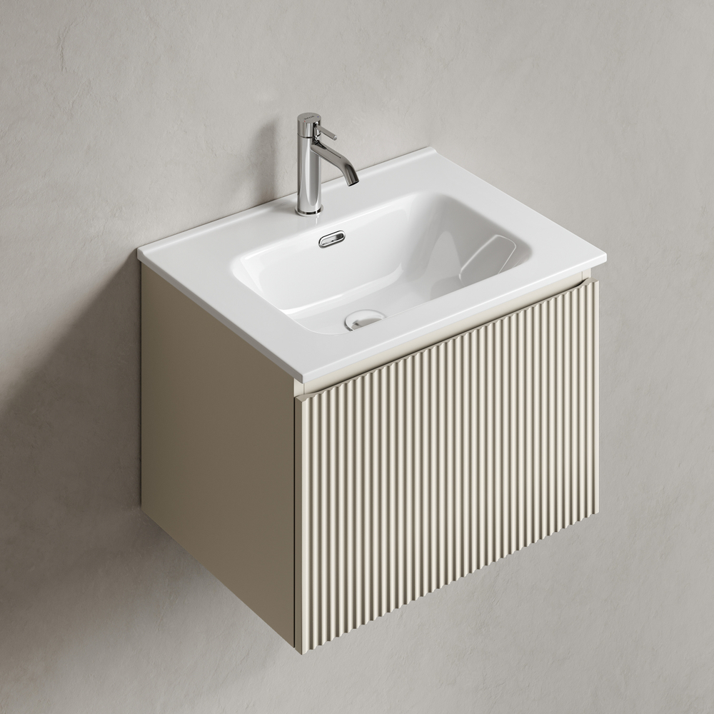 Тумба подвесная Sancos Snob R 1.0 с одним ящиком 590х445х406, Beige Soft, SNR1.060CE, арт. SNR1.060CE