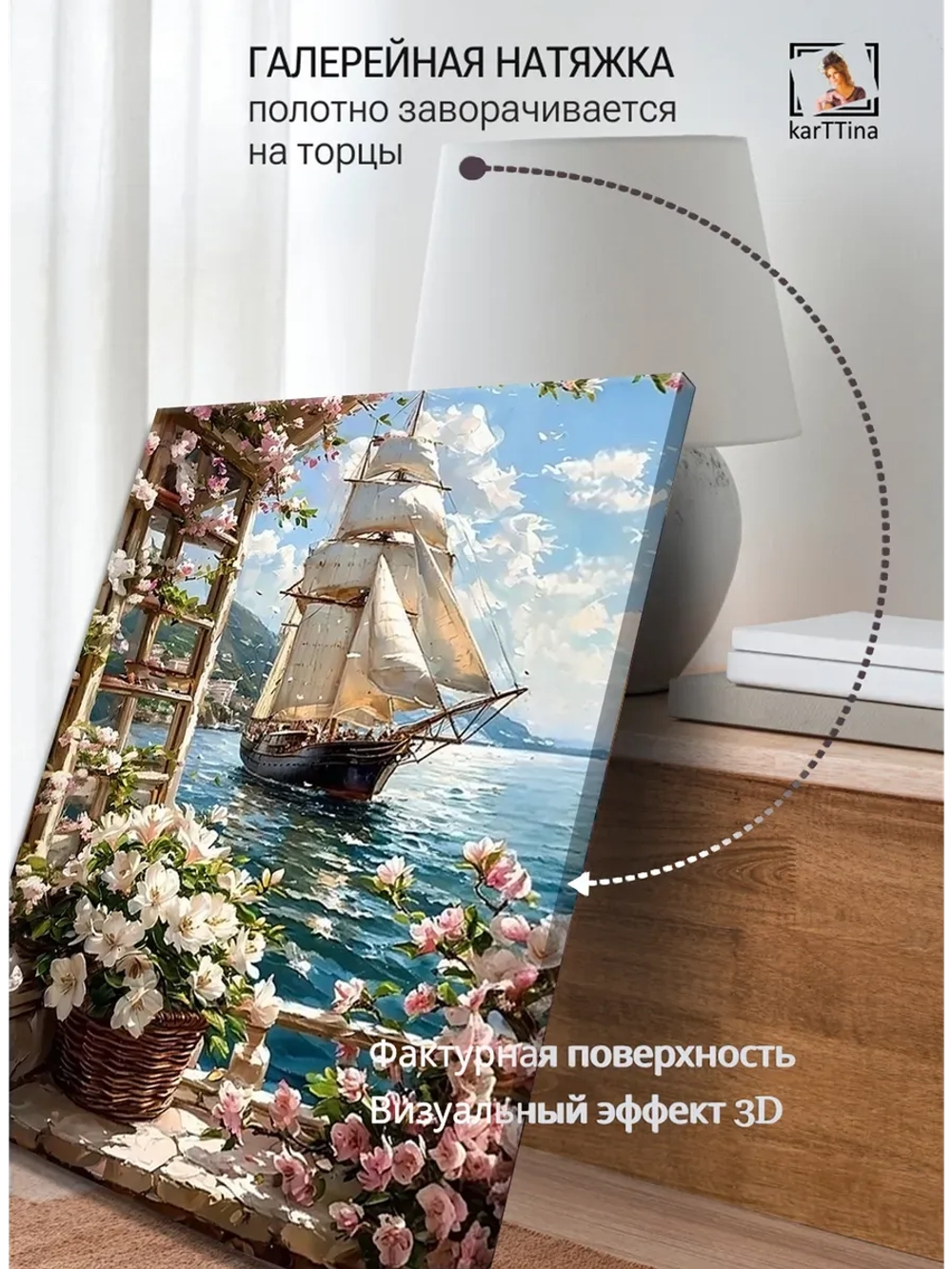 Картина Встреча с морем интерьерная 30х40см 1шт.