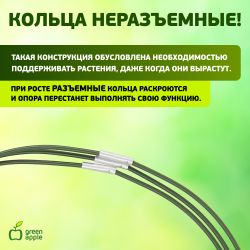 Поддержка для растений GREEN APPLE GFS-3-18 кольцо d18 h28 3 шт | GREEN APPLE