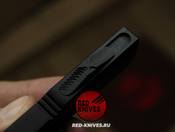 Нож Microtech Ultratech Hellhound H/E A+++ - черная рукоять, черный клинок