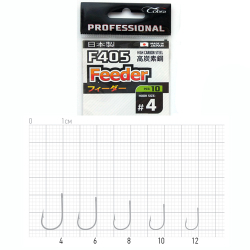 Крючки Cobra Professional Feeder F405, размер №6, упаковка 10 шт
