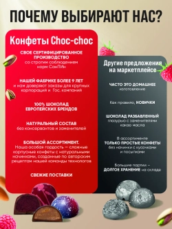 Шоколадные пельмени подарочный набор конфет