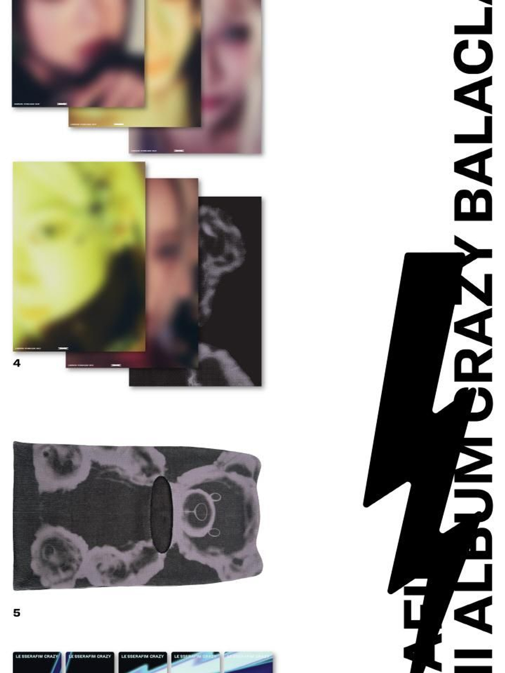 Альбом LE SSERAFIM - CRAZY 4th Mini Album BALACLAVA Version
