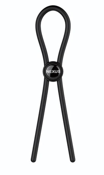 Черное эрекционное лассо Nexus Forge Single (Цвет: черный)
