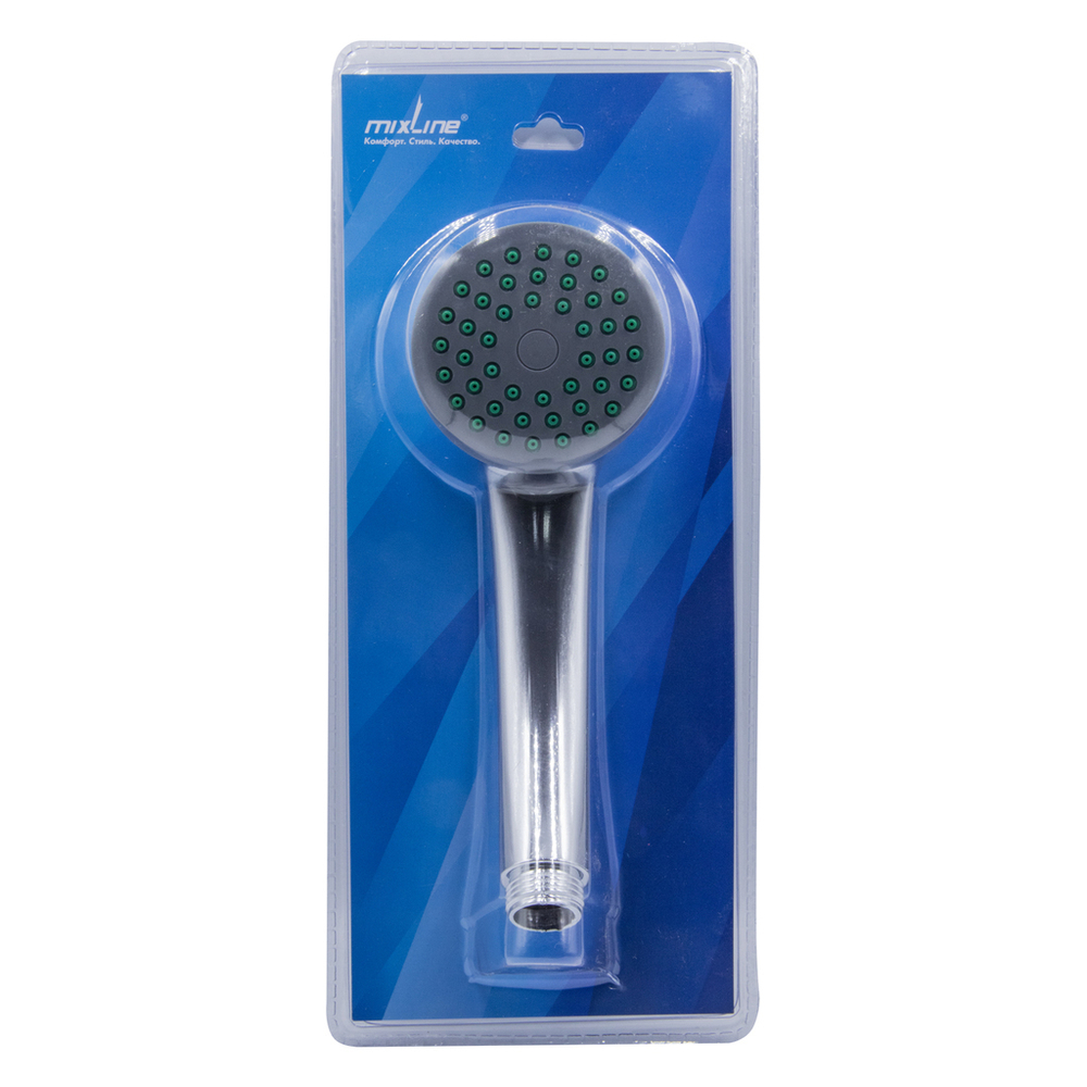 Лейка для душа MIXLINE МЛ1010 (ML1010) 1 позиция (блистер)  ХРОМ