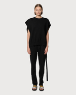 RICK OWENS DRKSHDW СВИТШОТ БЕЗ РУКАВОВ ЧЕРНЫЙ ЖЕНСКИЙ HOLLYWOOD JUMBO TATLIN