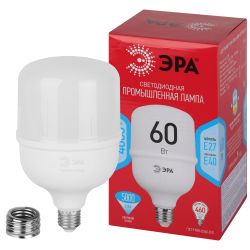 Лампа светодиодная POWER ЭРА RED LINE LED T120-60W-4000-E27/E40 R 60Вт колокол нейтральный белый свет E27/E40 | Лампы cветодиодные POWER