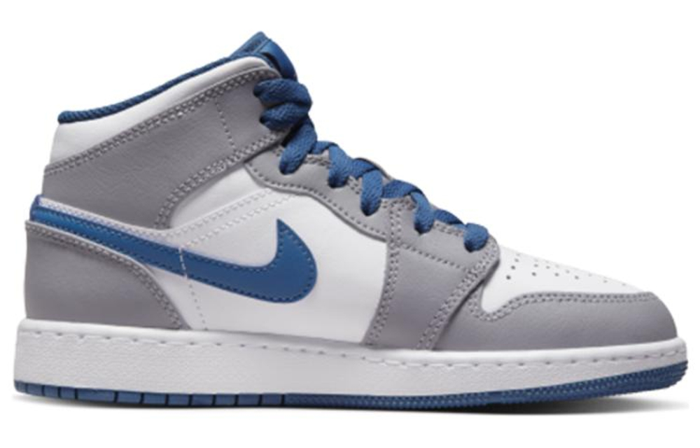 Jordan 1 Mid True Blue Cement GS