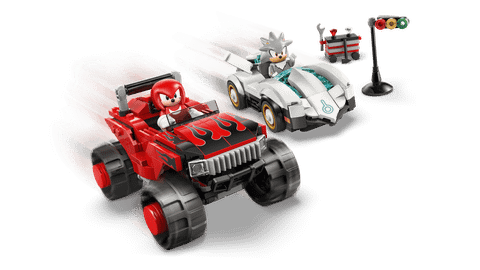Конструктор LEGO Sonic the Hedgehog 77118 Silver's Car vs. Knuckles' Monster Truck