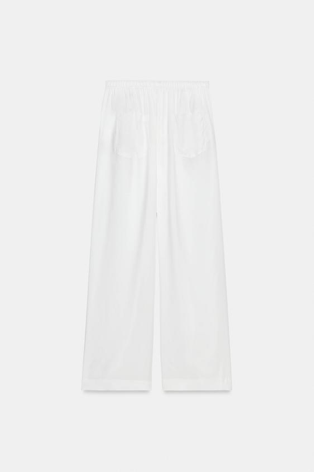 ZARA БРЮКИ СВОБОДНОГО КРОЯ — ZW COLLECTION, БЕЛЫЙ