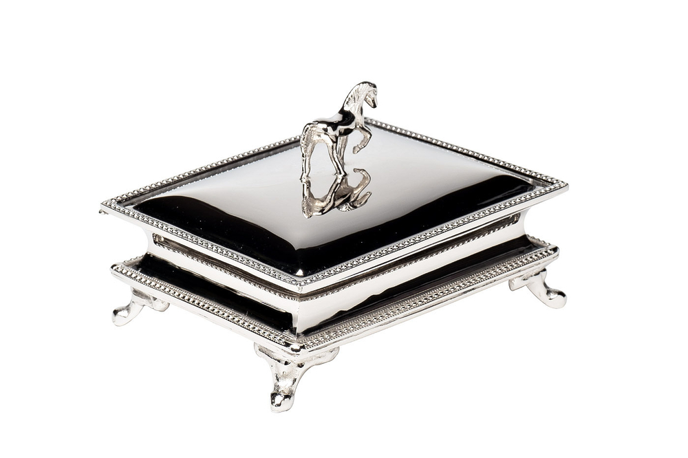 Шкатулка 12x10x8,5 Garda Home Horse xром Garda Decor