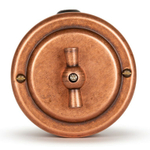 Выключатель ретро поворотный 2 кл. "Старая Медь" VINTAGE-BRASS 30201-3 / 2 группы света