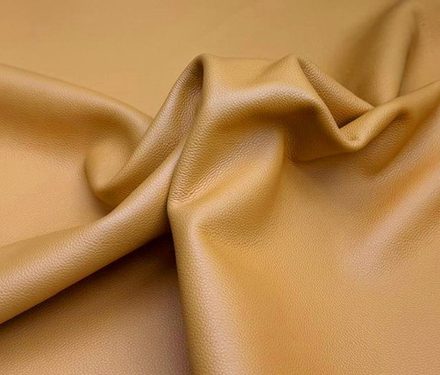 Натуральная кожа цв. Рыжий / Light Curcuma Lux, толщ. 1,6-1,8 мм