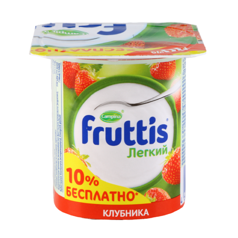 Йогуртный продукт Фруттис 0,1% 110г Клубника