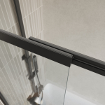 Шторка на ванну BelBagno LUCE-VF-11-100/145-C-NERO
