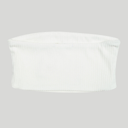 Bandeau Crop Top White