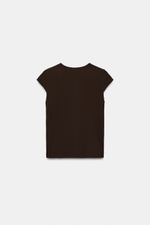ТОП С ВЫРЕЗОМ И ДРАПИРОВКОЙ — ZARA