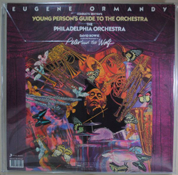 David Bowie, Sergei Prokofiev, Eugene Ormandy, The Philadelphia Orchestra, Benjamin Britten — Peter And The Wolf / Young Person's Guide To The Orchestra (LP)