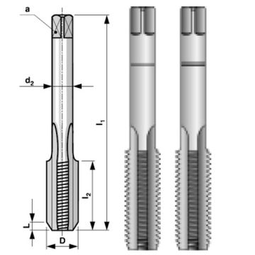 Набор метчиков из 2-х шт. M 3 шаг 0.5мм Bucovice Tools 110030