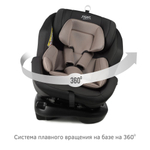 Удерживающее устройство для детей Siger Ультра ISOFIX, гр.0+/ I/II/III, светло-серый