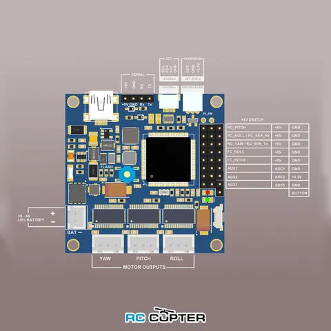 Контроллер для трёхосевого подвеса Iflight SimpleBGC 32bit Extended (non-encoder)
