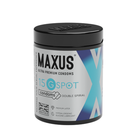 Презервативы MAXUS G spot, двойная спираль, 15 шт