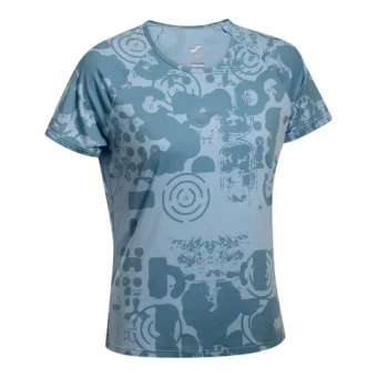 Женская теннисная футболка Joma Challenge Short Sleeve - sky blue