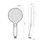 Лейка для душа IDDIS ESP3FCRi18 Эспер (Esper) D130мм, 3 режима ХРОМ, коробка