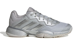 Детские Кроссовки теннисные  Adidas Barricade K - silver metallic/silver metallic/dash grey