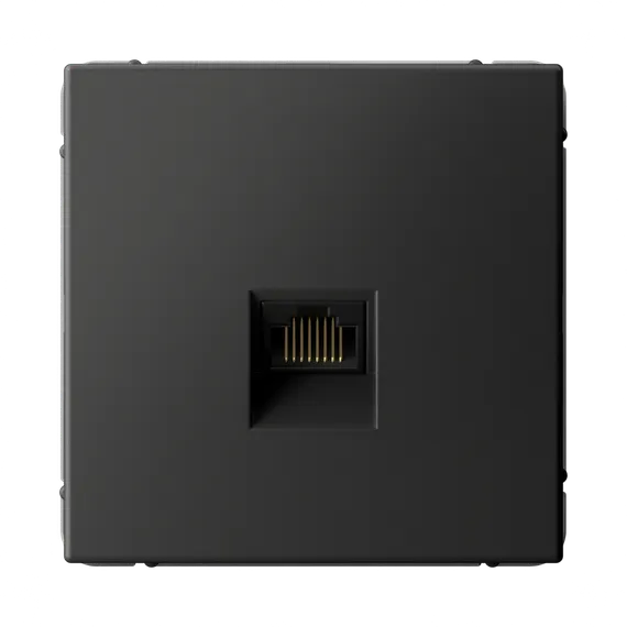 Розетка компьютерная RJ45, кат. Systeme Electric ArtGallery Базальт GAL001486