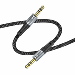 Кабель AUX, Jack 3,5mm(m) - Jack 3,5mm(m) HOCO UPA26, Fresh, 1.0м, цвет: чёрный