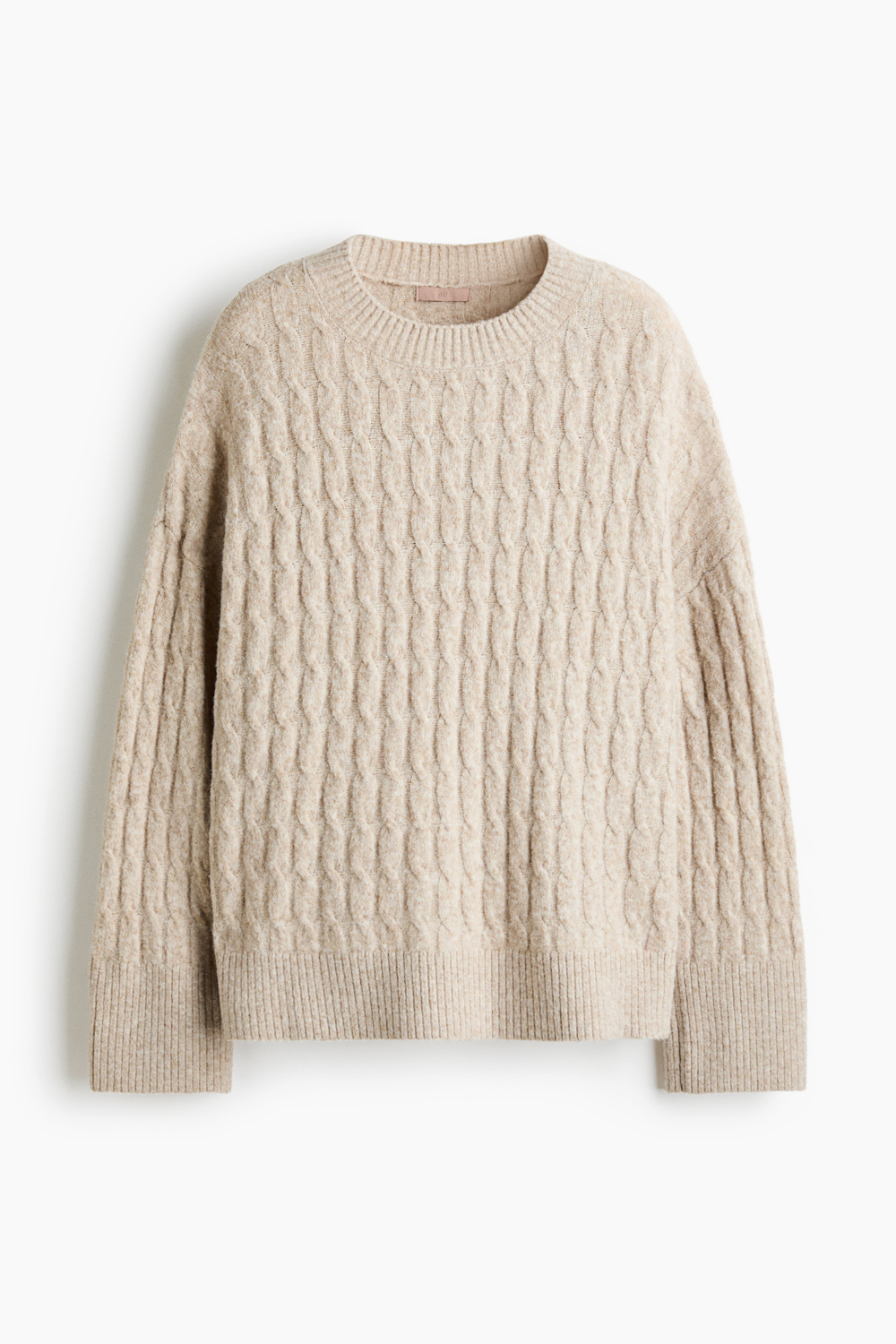 Свитер с косами свободного кроя - H&M