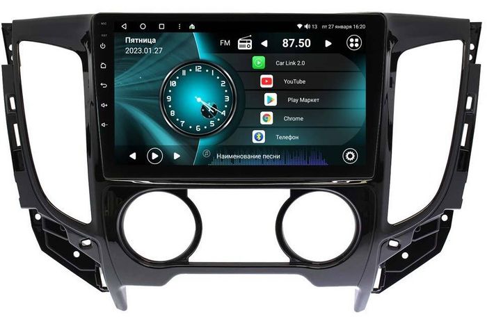 Магнитола для Mitsubishi L200 2015-2024 (кондиционер) - Vaycar VA47-5198 на Android 13, Быстрая, 4G SIM-слот