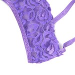 Стринги с доступом Purple Bow, 3XL