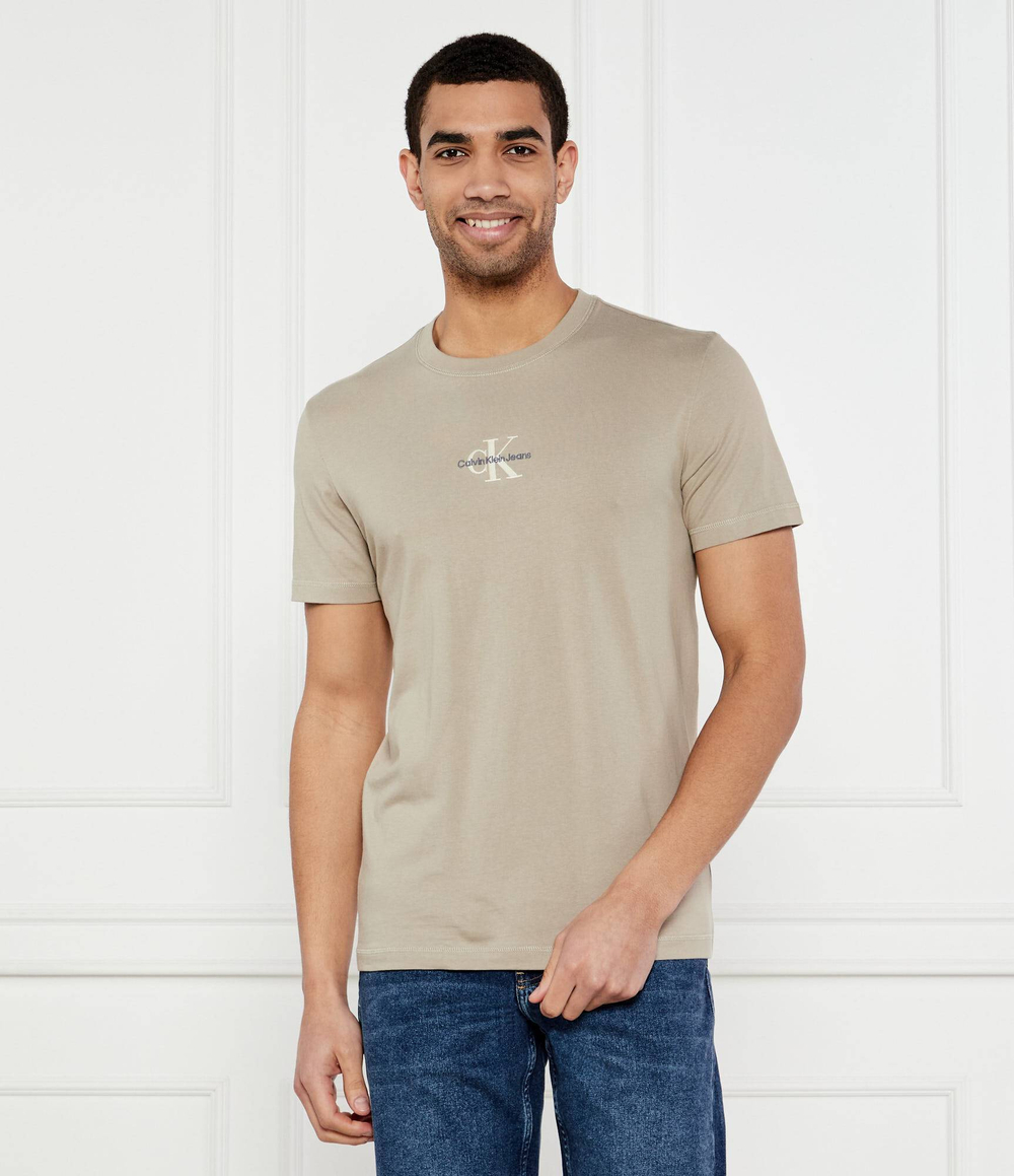 Футболка CALVIN KLEIN JEANS - бежевый(J30J325649)