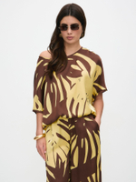 Костюм летний шелковый "ART SILK", 713.9072.09.11, цвет монстера лимон
