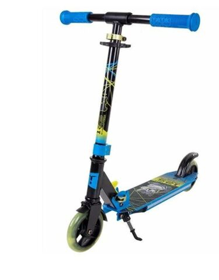 Самокат Tech Team Comfort 125 evolution  lux blue 2024 c подсветкой