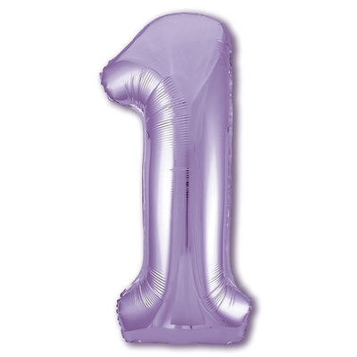 Шар ЦИФРА 1 Пастель Lavender 40" 102 см