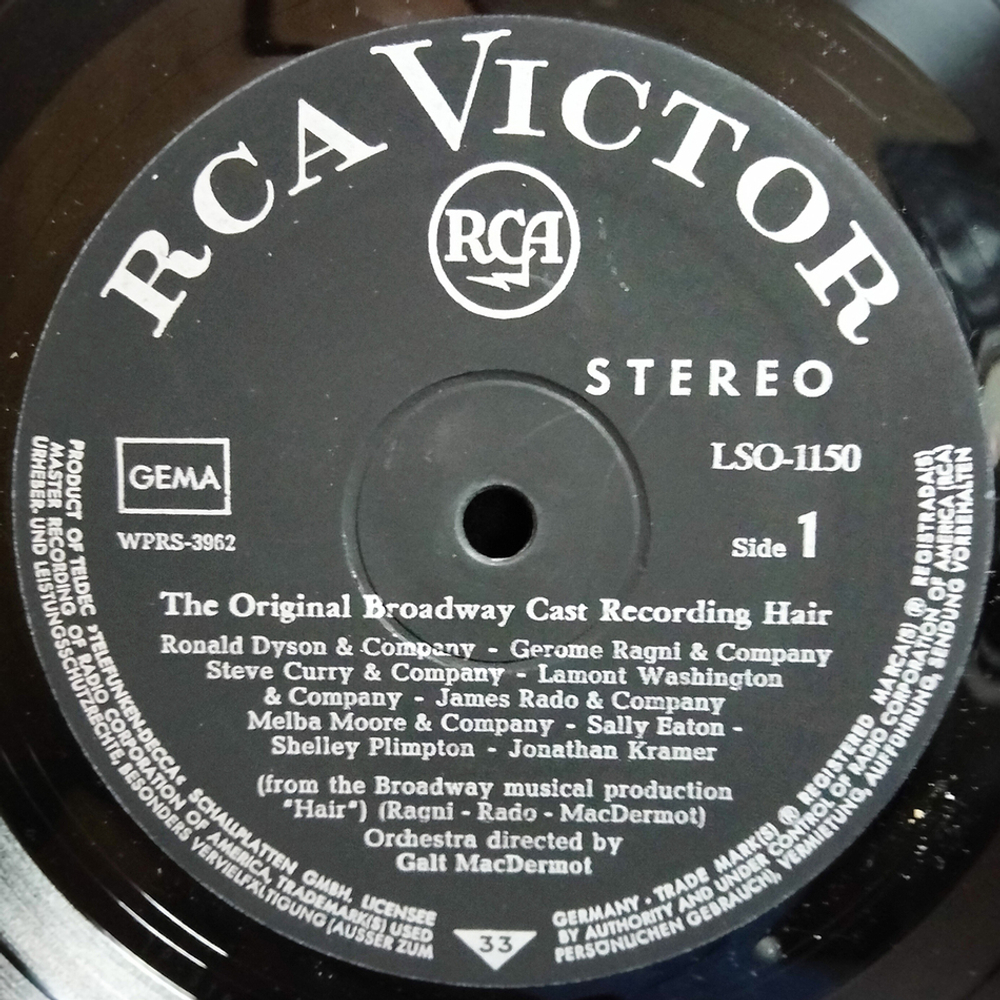 Various Artists / Hair - The Original Broadway Cast Recording (LP)