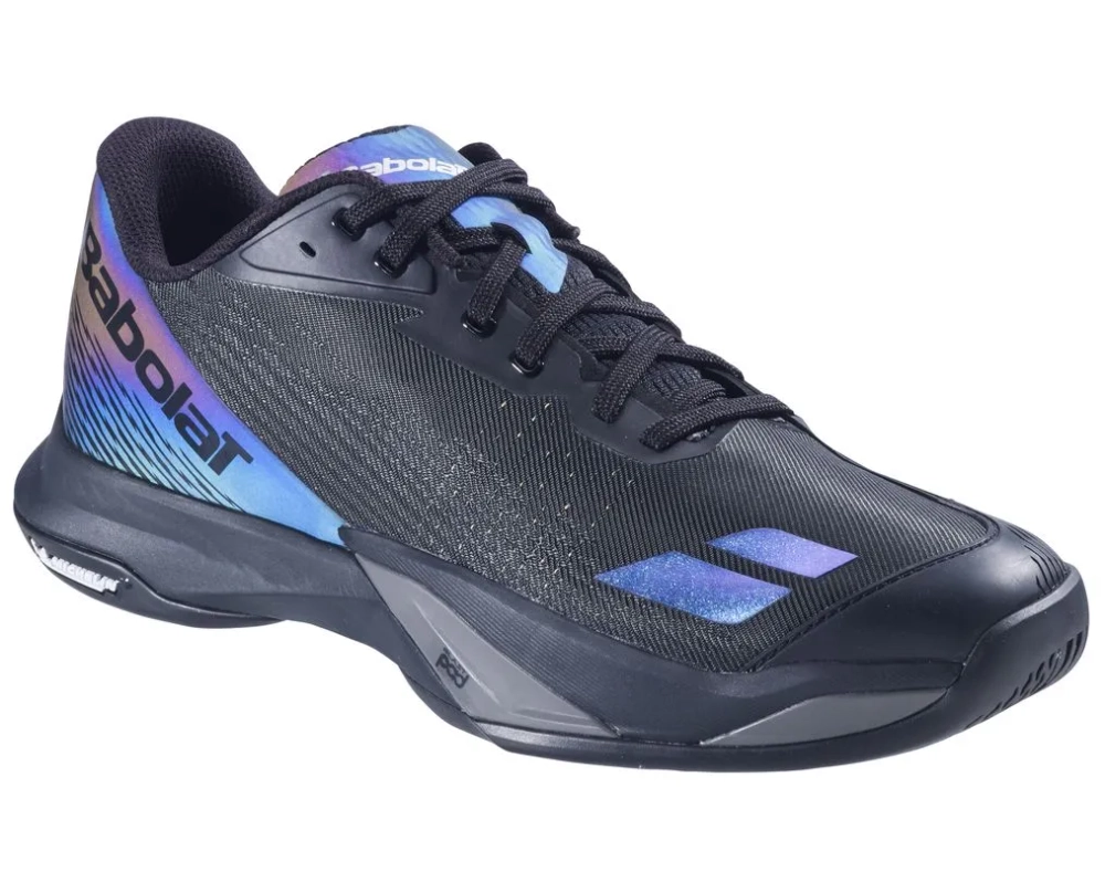 Мужские кроссовки теннисные Babolat Jet Mach 4 All Court Spectra Edition - black/spectra