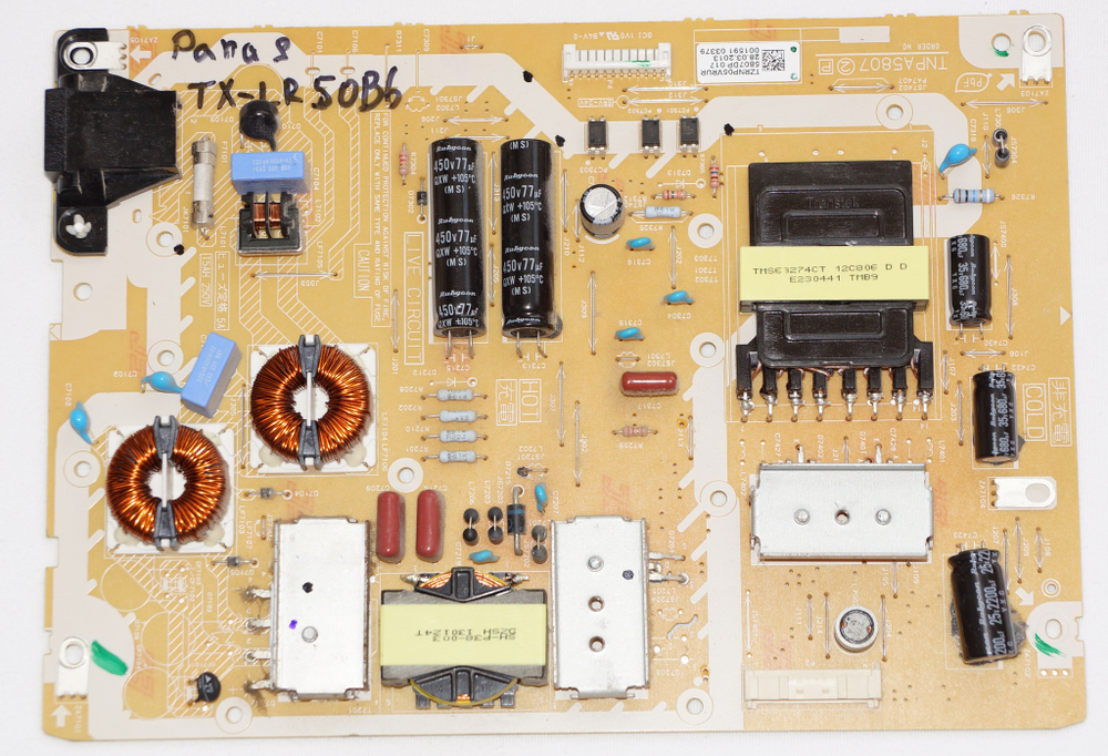Купить оригинальную плату TNPA5807 TZRNP05VRUR блок питания телевизора PANASONIC TX-LR50B6