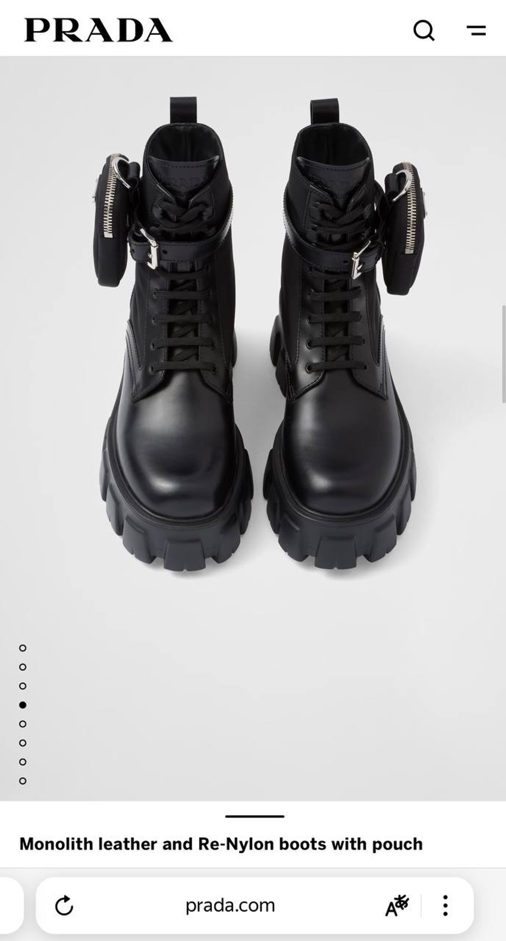 Ботинки Prada
