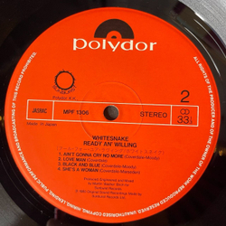 Винтажная виниловая пластинка LP Whitesnake Ready An Willing (Japan 1980) (Obi) Carry Your Load