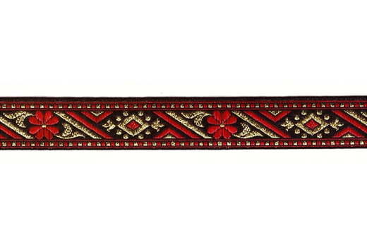 Тесьма жаккард с метанитом 1857, рис.8776, ш. 2,2 см.